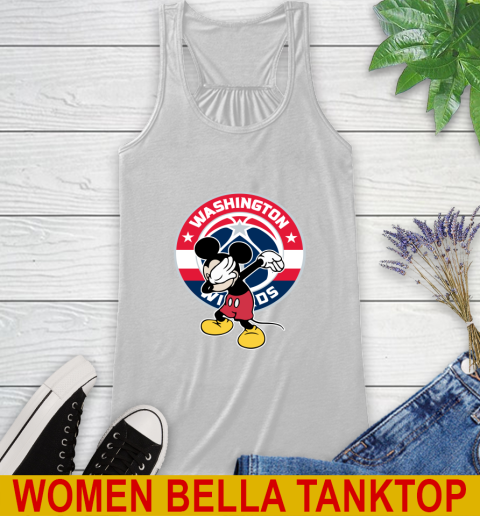 Washington Wizards NBA Basketball Dabbing Mickey Disney Sports Racerback Tank