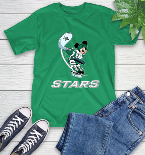 NHL Hockey Dallas Stars Cheerful Mickey Mouse Shirt T-Shirt 8