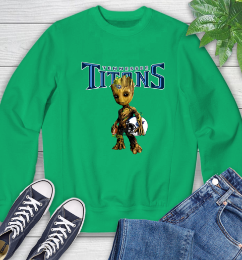 Tennessee Titans NFL Football Groot Marvel Guardians Of The Galaxy Sweatshirt 6