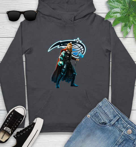 NBA Thor Avengers Endgame Basketball Orlando Magic Youth Hoodie 8