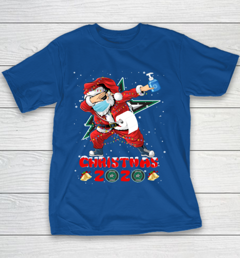 Dallas Stars Funny Santa Claus Dabbing Christmas 2020 NHL Youth T-Shirt 6