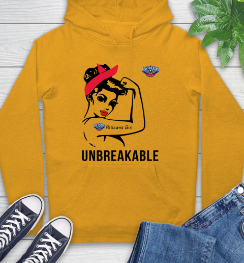 NBA New Orleans Pelicans Girl Unbreakable Basketball Sports Hoodie 2