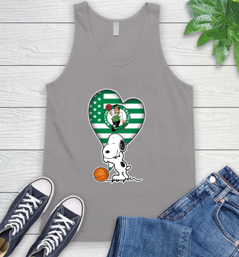 Boston Celtics NBA Basketball The Peanuts Movie Adorable Snoopy Tank Top 4