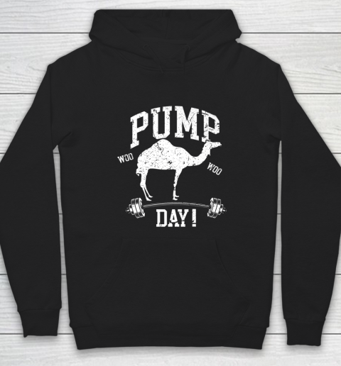 Funny Pump Day Hump Day Camel Weight Lifting Training Gym Hoodie