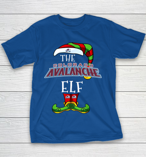 Colorado Avalanche Christmas ELF Funny NHL Youth T-Shirt 6
