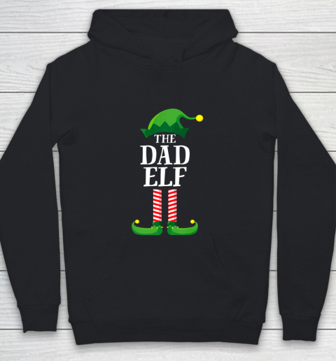 Dad Elf Matching Family Group Christmas Party Pajama Youth Hoodie