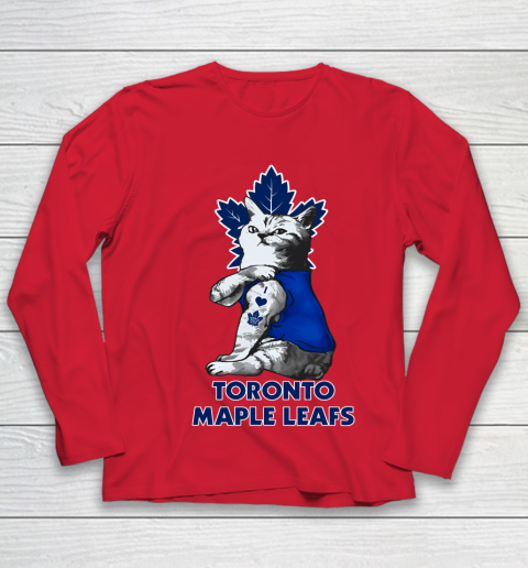 NHL My Cat Loves Toronto Maple Leafs Hockey Youth Long Sleeve 8