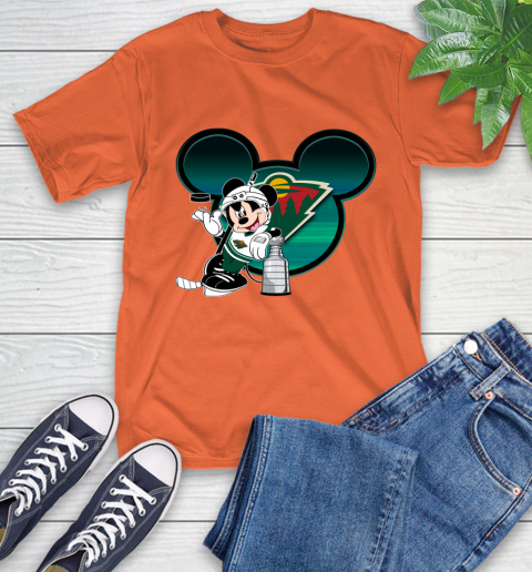 NHL Minnesota Wild Stanley Cup Mickey Mouse Disney Hockey T Shirt T-Shirt 5