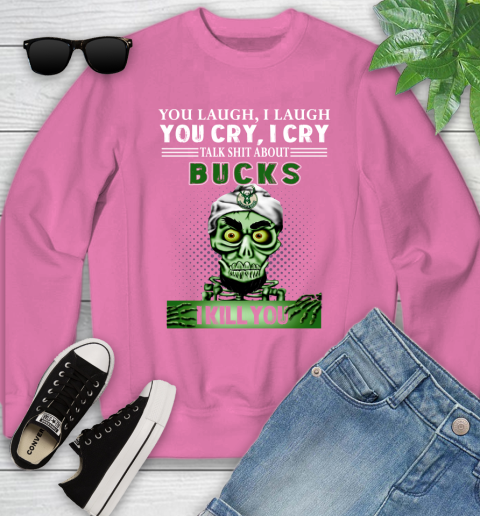 NBA Talk Shit About Milwaukee Bucks I Kill You Achmed The Dead Terrorist Jeffrey Dunham Basketball Youth Sweatshirt 6