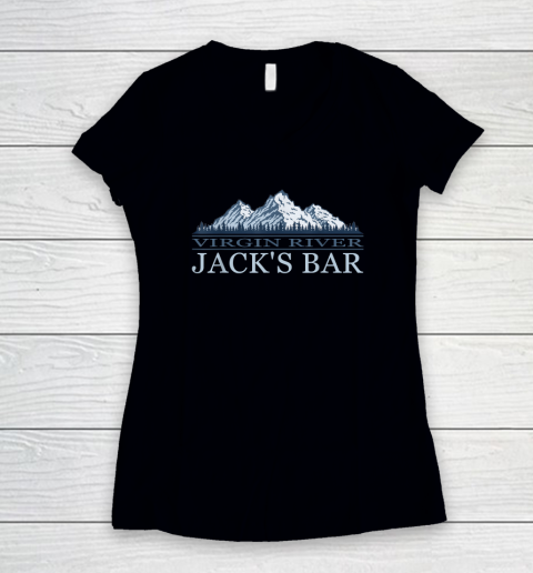 Virgin River Jack's Bar Vintage Women's V-Neck T-Shirt