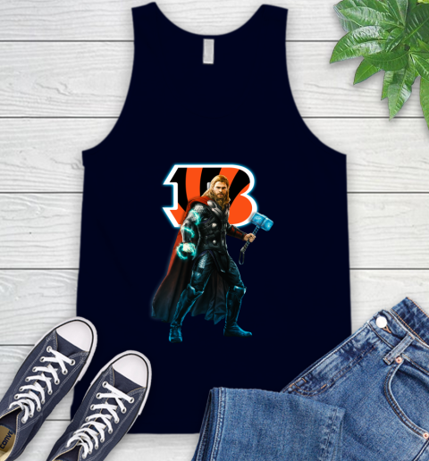 NFL Thor Avengers Endgame Football Cincinnati Bengals Tank Top 3