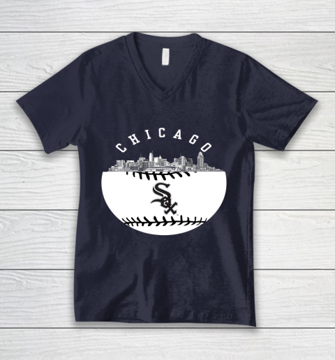 Chicago White Sox Baseball Vintage V-Neck T-Shirt