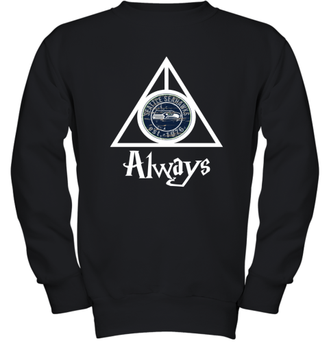 Always Love The Seattle Seahawks x Harry Potter Mashup Youth Sweatshirt