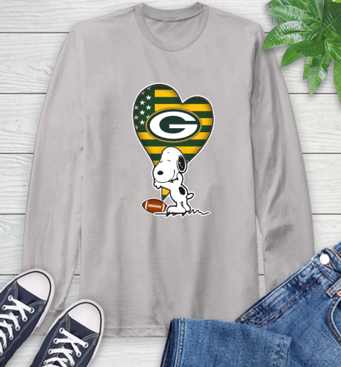 Green Bay Packers NFL Football The Peanuts Movie Adorable Snoopy Long Sleeve T-Shirt 12