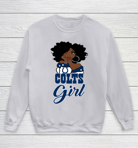 Indianapolis Colts Girl NFL Youth Sweatshirt 4