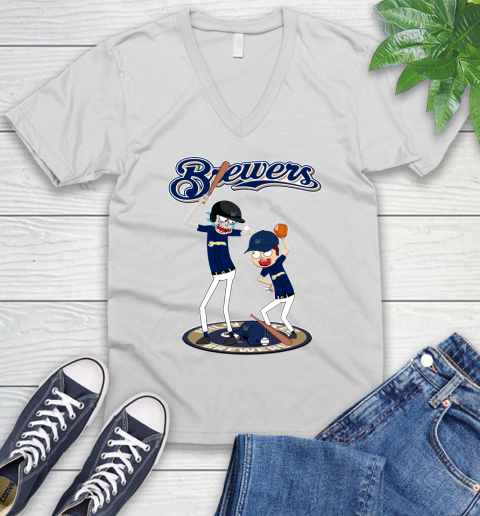 MLB Milwaukee Brewers Rick And Morty Baseball 49