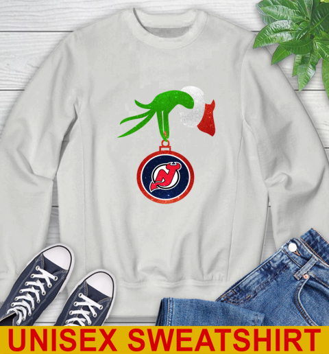 New Jersey Devils Grinch Merry Christmas NHL Hockey Sweatshirt