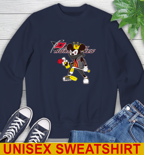 Carolina Hurricanes NHL Hockey Mickey Peace Sign Sports Sweatshirt 3