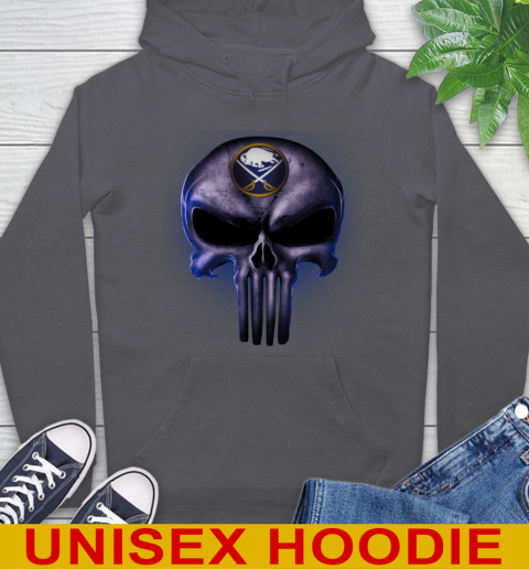 Buffalo Sabres NHL Hockey Punisher Skull Sports Hoodie 7