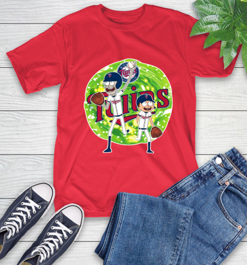 MLB Minnesota Twins Rick And Morty Baseball Sports T-Shirt 10
