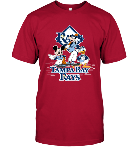 MLB Tampa Bay Rays Mickey Mouse Donald Duck Goofy Baseball T Shirt