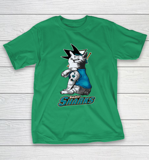 NHL My Cat Loves San Jose Sharks Hockey T-Shirt 5