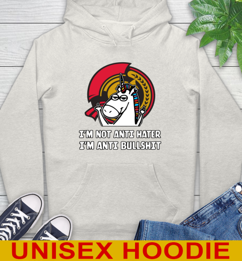 Ottawa Senators NHL Hockey Unicorn I'm Not Anti Hater I'm Anti Bullshit Hoodie 12