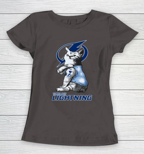 NHL My Cat Loves Tampa Bay Lightning Hockey Women's T-Shirt 7