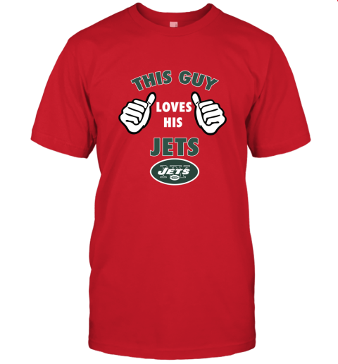 This Guy Loves His New York Jets Unisex Jersey Tee 