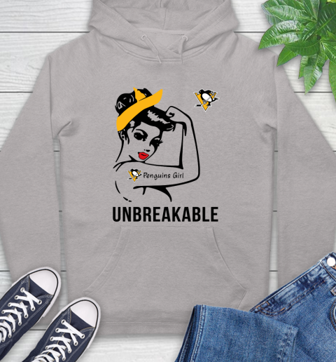 NHL Pittsburgh Penguins Girl Unbreakable Hockey Sports Hoodie 10