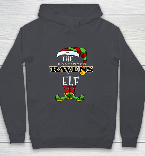 Baltimore Ravens Christmas ELF Funny NFL Youth Hoodie 5