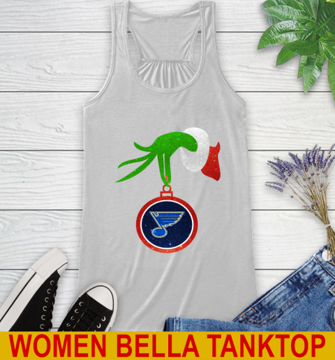 St.Louis Blues Grinch Merry Christmas NHL Hockey Racerback Tank