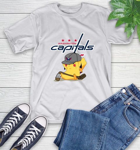 NHL Pikachu Hockey Sports Washington Capitals T-Shirt 12
