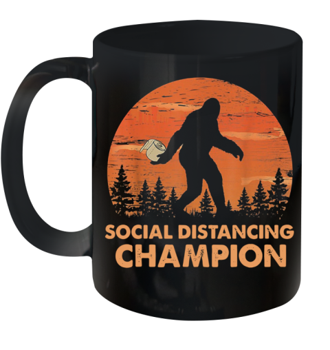 Bigfoot Social Distancing Champion Ceramic Mug 11oz