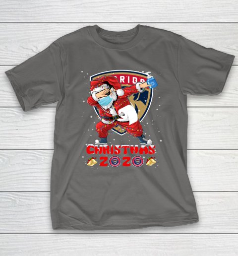 Florida Panthers Funny Santa Claus Dabbing Christmas 2020 NHL T-Shirt 8