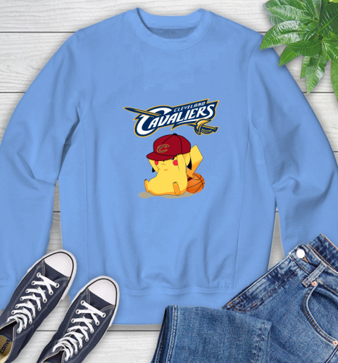NBA Pikachu Basketball Sports Cleveland Cavaliers Sweatshirt 11