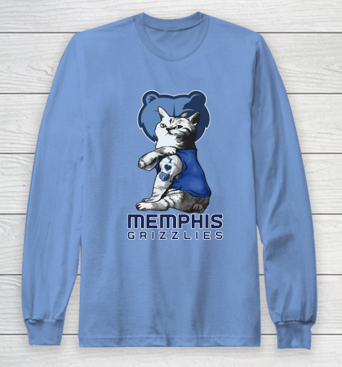 NBA Basketball My Cat Loves Memphis Grizzlies Long Sleeve T-Shirt 8