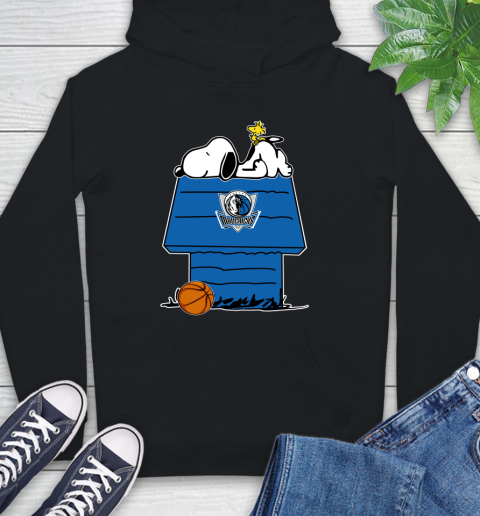 Dallas Mavericks NBA Basketball Snoopy Woodstock The Peanuts Movie Hoodie 2