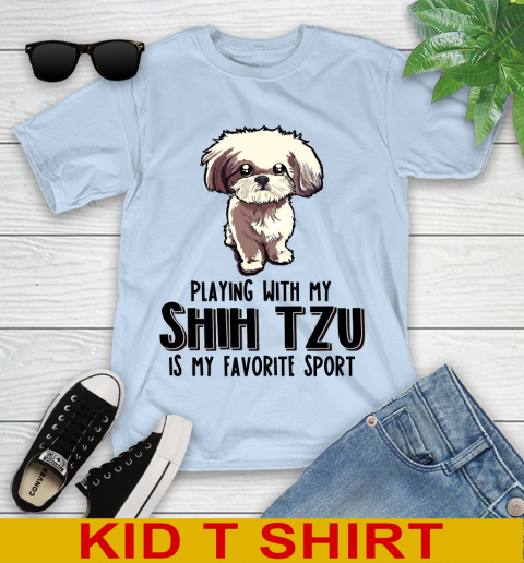 Playing with my shih tzu is my favorite sport 90
