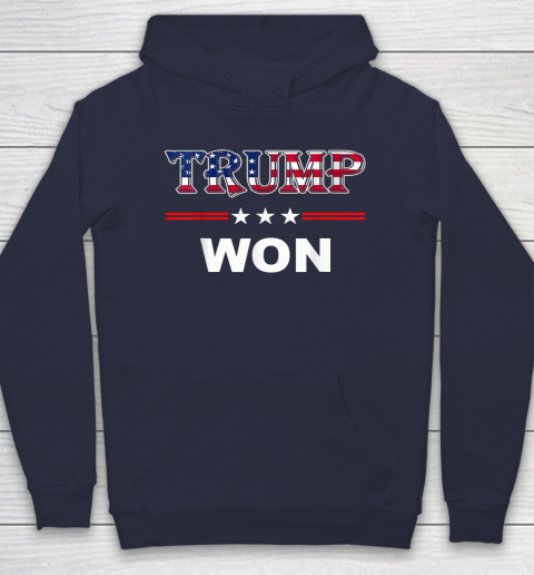 Trump Won T Shirt 4th of July American Flag Hoodie 2