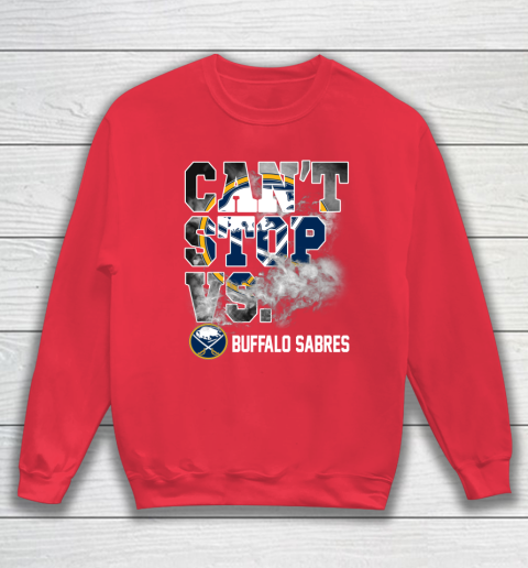 NHL Buffalo Sabres Hockey Can't Stop Vs Sweatshirt 8 NHL Buffalo Sabres Hockey Can't Stop Vs Sweatshirt - Image 8