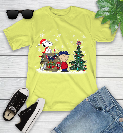 NHL Washington Capitals Snoopy Charlie Brown Woodstock Christmas Stanley Cup Hockey Youth T-Shirt 10