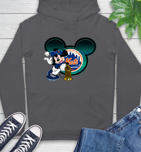 MLB New York Mets The Commissioner's Trophy Mickey Mouse Disney Hoodie 7