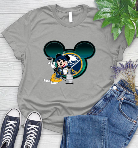 NHL Buffalo Sabres Stanley Cup Mickey Mouse Disney Hockey T Shirt Women's T-Shirt 10