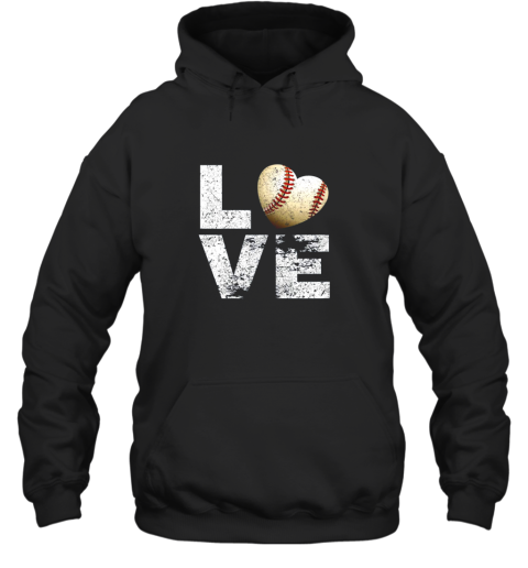 I Love Baseball Funny Gift for Baseball Fans Lovers Hoodie