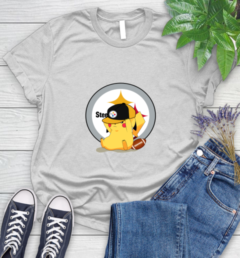 NFL Pikachu Football Sports Pittsburgh Steelers Women's T-Shirt