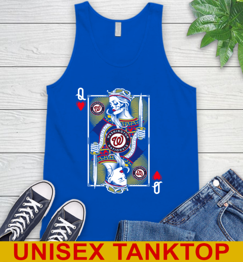 MLB Baseball Washington Nationals The Queen Of Hearts Card Shirt Tank Top 4