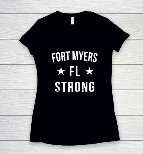 Fort Myers Florida Strong Prayer Support Women's V-Neck T-Shirt