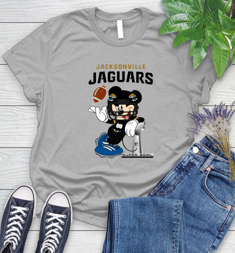 NFL Jacksonville Jaguars Mickey Mouse Disney Super Bowl Football T Shirt Women's T-Shirt 17