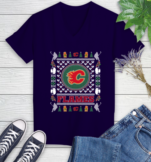 Calgary Flames Merry Christmas NHL Hockey Loyal Fan Ugly Shirt 76